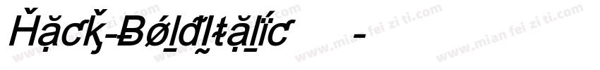 Hack-BoldItalic手机版字体转换