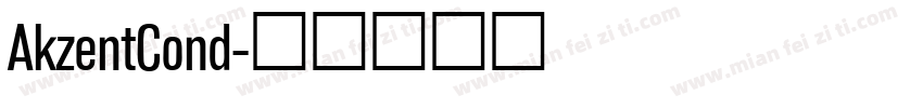 AkzentCond字体转换