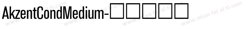 AkzentCondMedium字体转换