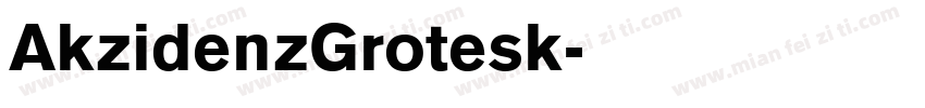 AkzidenzGrotesk字体转换