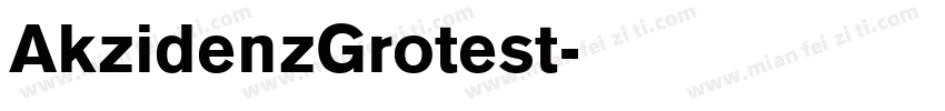 AkzidenzGrotest字体转换