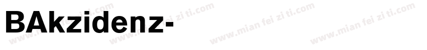 BAkzidenz字体转换