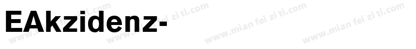 EAkzidenz字体转换