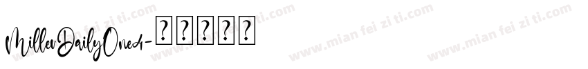 MillerDailyOne4字体转换