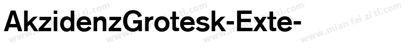 AkzidenzGrotesk-Exte字体转换