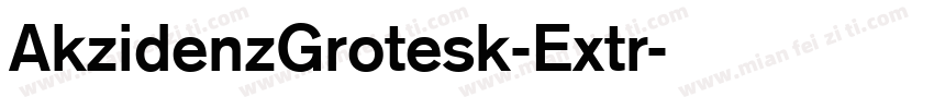 AkzidenzGrotesk-Extr字体转换