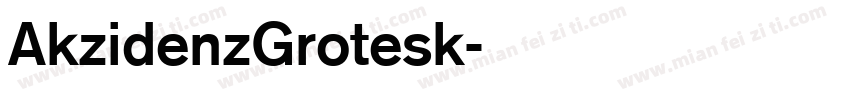 AkzidenzGrotesk字体转换