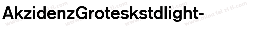 AkzidenzGroteskstdlight字体转换