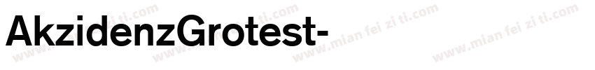AkzidenzGrotest字体转换