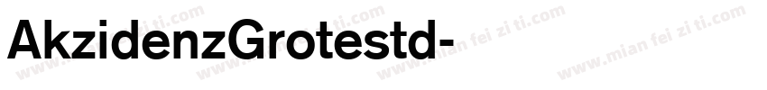 AkzidenzGrotestd字体转换