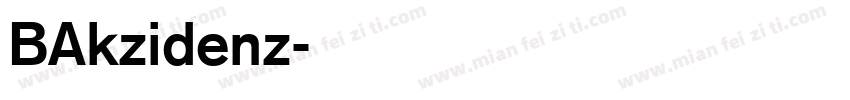 BAkzidenz字体转换