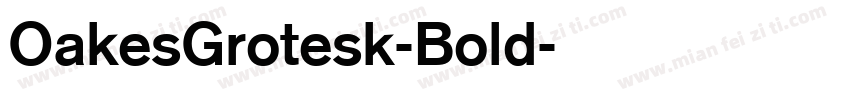 OakesGrotesk-Bold字体转换
