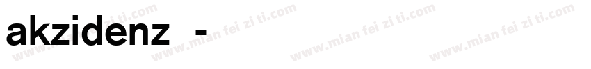 akzidenz字体字体转换