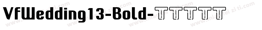 VfWedding13-Bold字体转换