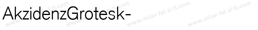 AkzidenzGrotesk字体转换
