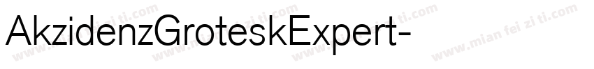 AkzidenzGroteskExpert字体转换
