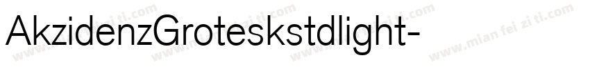AkzidenzGroteskstdlight字体转换