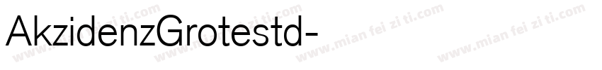 AkzidenzGrotestd字体转换