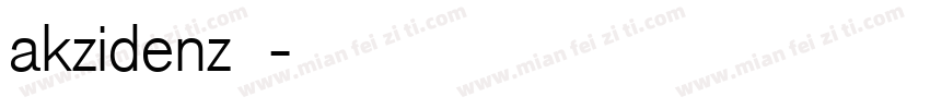 akzidenz字体字体转换
