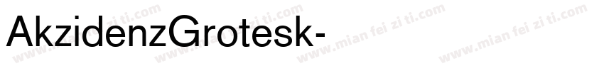 AkzidenzGrotesk字体转换