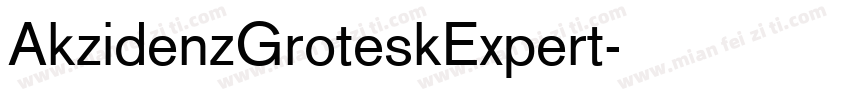 AkzidenzGroteskExpert字体转换