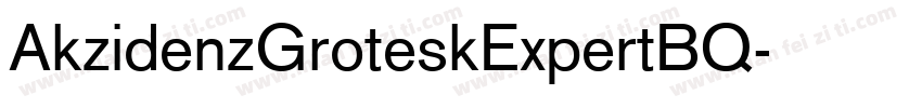 AkzidenzGroteskExpertBQ字体转换