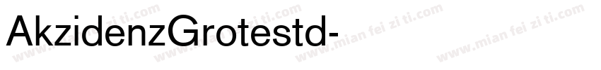 AkzidenzGrotestd字体转换