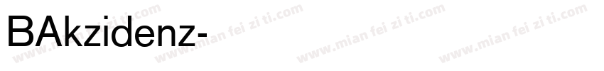 BAkzidenz字体转换