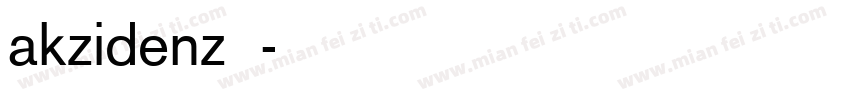 akzidenz字体字体转换