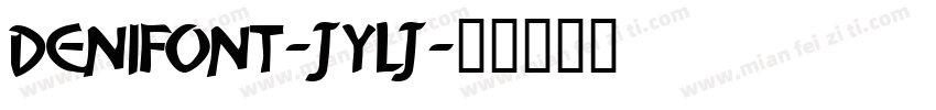 DeniFont-jYlj字体转换