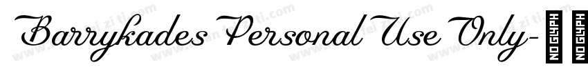 BarrykadesPersonalUseOnly字体转换