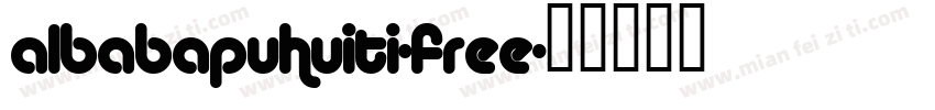 albabapuhuiti-free字体转换