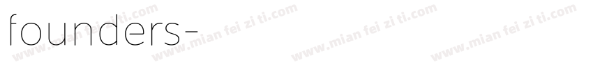 founders字体转换