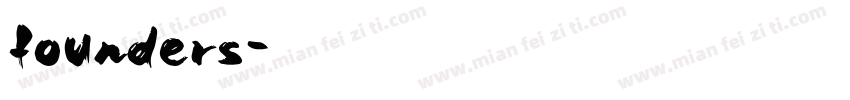 founders字体转换