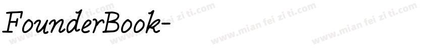 FounderBook字体转换