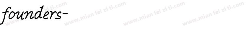 founders字体转换