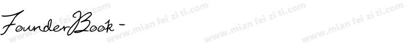 FounderBook字体转换