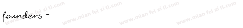 founders字体转换