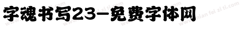 字魂书写23字体转换