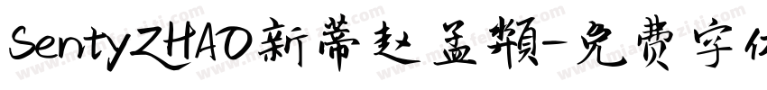 SentyZHAO新蒂赵孟頮字体转换