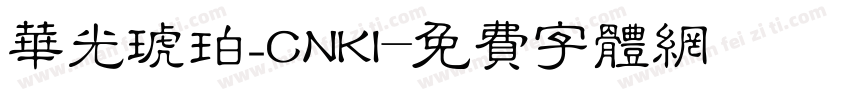 华光琥珀_CNKI字体转换