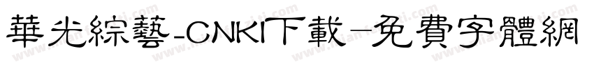 华光综艺_CNKI下载字体转换