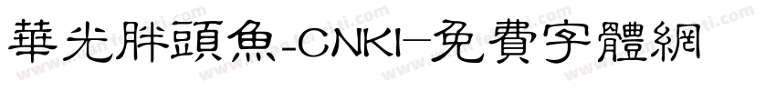 华光胖头鱼_CNKI字体转换