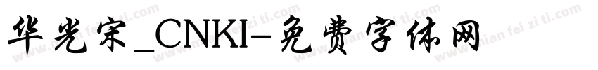 华光宋_CNKI字体转换