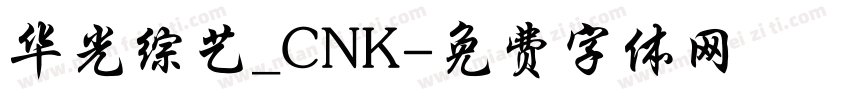华光综艺_CNK字体转换
