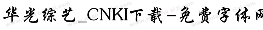 华光综艺_CNKI下载字体转换
