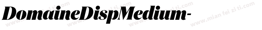 DomaineDispMedium字体转换
