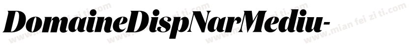 DomaineDispNarMediu字体转换