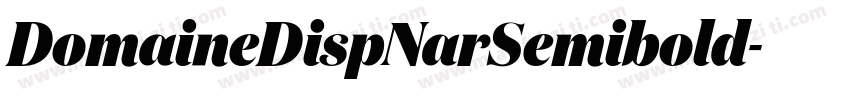 DomaineDispNarSemibold字体转换