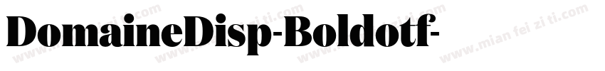 DomaineDisp-Boldotf字体转换